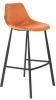 Dutchbone Barkruk 'Franky' Velvet(zithoogte 65cm ), kleur Oranje online kopen