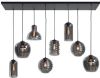 Highlight Hanglamp Fantasy 8 lichts L 130 x B 35 cm rook glas online kopen
