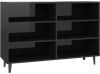 VIDAXL Dressoir 103, 5x35x70 cm spaanplaat hoogglans zwart online kopen