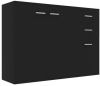 VIDAXL Dressoir 105x30x75 cm spaanplaat zwart online kopen