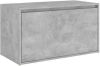 VIDAXL Halbank 80x40x45 cm spaanplaat betongrijs online kopen
