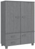 VIDAXL Kledingkast HAMAR 99x45x137 cm massief grenenhout donkergrijs online kopen