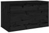 VIDAXL Wandkast 60x30x35 cm massief grenenhout zwart online kopen