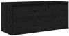 VIDAXL Wandkast 80x30x35 cm massief grenenhout zwart online kopen
