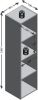 FMD Roomdivider Mega 4 vakken betonkleur 140, 5x36, 5x33 cm Leen Bakker online kopen