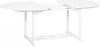 VIDAXL 7 delige Tuinset met verlengbare tafel hout wit online kopen