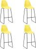 VidaXL Barstoelen 4 st kunststof geel online kopen