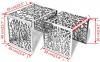 VidaXL Bijzettafels 2 stuks vierkant aluminium zilver online kopen