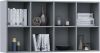 VidaXL Boekenkast/dressoir 66x30x130 cm bewerkt hout grijs online kopen