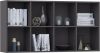 VidaXL Boekenkast/dressoir 66x30x130 cm bewerkt hout grijs online kopen