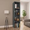VIDAXL Boekenkast/tv meubel 36x30x143 cm bewerkt hout grijs online kopen