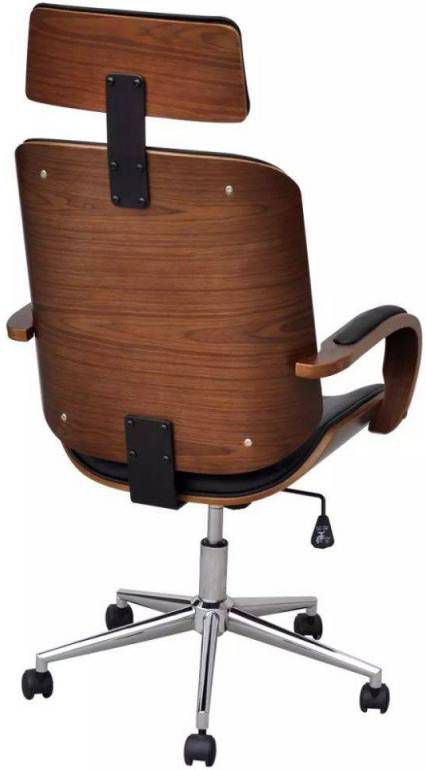 groef Vervelen scheuren VidaXL Bureaustoel draaibaar gebogen hout kunstleren bekleding en hoofdsteun - Meubelmooi.nl groef Vervelen scheuren VidaXL Bureaustoel draaibaar gebogen hout kunstleren bekleding en hoofdsteun - Meubelmooi.nl