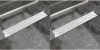 VidaXL Doucheafvoer 2 st rechthoekig golf 730x140 mm roestvrij staal online kopen