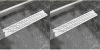 VIDAXL Doucheafvoer 2 st rechthoekig golvend 630x140 mm roestvrij staal online kopen