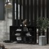 VIDAXL Dressoir 103, 5x35x70 cm spaanplaat zwart online kopen