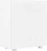 VidaXL Dressoir 71x35x76 cm spaanplaat hoogglans wit online kopen