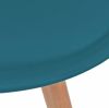 VidaXL Eetkamerstoelen kunstleer massief hout turquoise 2 st online kopen