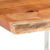 VIDAXL Eetkamertafel met natuurlijke randen 3, 8 cm 220 cm acaciahout online kopen