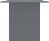 VidaXL Eettafel 180x90x76 cm spaanplaat hoogglans grijs online kopen