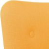 VidaXL Fauteuil met voetenbankje stof geel online kopen
