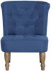 VIDAXL Franse stoelen 2 st stof blauw online kopen