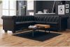 VIDAXL Hoekbank 5 zits Chesterfield stijl kunstleer zwart online kopen