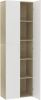 VIDAXL Kantoorkast 60x32x190 cm bewerkt hout wit sonoma eikenkleurig online kopen