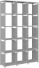VidaXL Kast met 15 vakken 103x30x175, 5 cm stof grijs online kopen