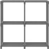 VidaXL Kast met 4 vakken 69x30x72, 5 cm stof zwart online kopen