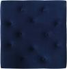 VidaXL Kruk 60x60x36 cm fluweel marineblauw online kopen