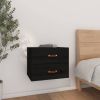VIDAXL Nachtkastje wandgemonteerd 50x36x40 cm zwart online kopen