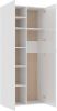 VIDAXL Opbergkast 80x35, 5x180 cm spaanplaat hoogglans wit online kopen