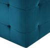 VidaXL Poef 2 st 30x30x30 cm fluweel blauw online kopen
