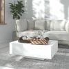 VidaXL Salontafel 85x55x31 cm bewerkt hout wit online kopen