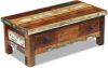 VIDAXL Salontafel met lades 90x45x35 cm massief gerecycled hout online kopen