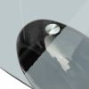 VidaXL Salontafel met ovale glazen tafelblad hoogglans zwart online kopen