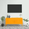 VidaXL Tv meubel 105x35x50 cm staal mosterdgeel online kopen