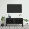 VidaXL Tv meubel 105x35x50 Cm Staal Zwart online kopen