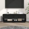 VidaXL Tv meubel 110, 5x34x40 cm massief grenenhout zwart online kopen