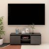 VidaXL Tv meubel 110x30x40 cm massief grenenhout grijs online kopen