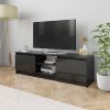 VidaXL Tv meubel 120x30x35, 5 Cm Bewerkt Hout Hoogglans Zwart online kopen
