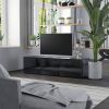VidaXL Tv meubel 120x34x30 Cm Spaanplaat Hoogglans Zwart online kopen