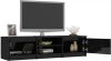VidaXL Tv meubel 140x40x35, 5 Cm Bewerkt Hout Hoogglans Zwart online kopen