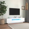 VidaXL Tv meubel met LED verlichting 160x35x40 cm wit online kopen