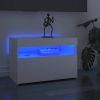 VidaXL Tv meubel met LED verlichting 60x35x40 cm hoogglans wit online kopen