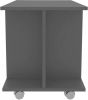 VidaXL Tv meubel met wieltjes 80x40x40 cm spaanplaat zwart online kopen