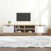 VidaXL Tv meubelen 2 st 80x35x36, 5 cm bewerkt hout wit en sonoma eiken online kopen