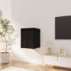 VidaXL Wandkast 30x30x40 cm massief grenenhout zwart online kopen