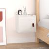 VIDAXL Wandkast 31, 5x30x30 cm massief grenenhout wit online kopen