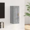 VIDAXL Wandkast 35x34x90 cm bewerkt hout grijs sonoma eikenkleurig online kopen